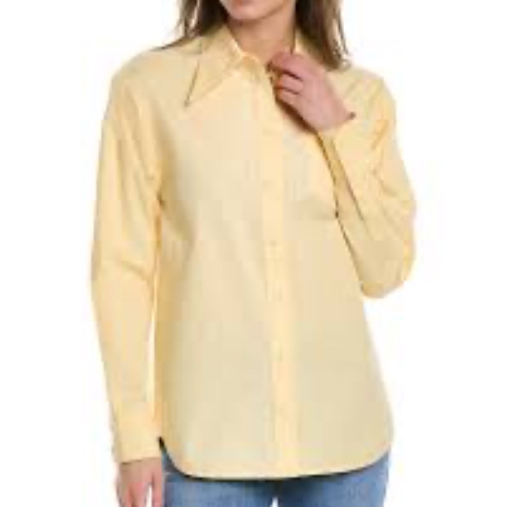 Tory Burch in dark vanilla custard snap Button-Up Blouse